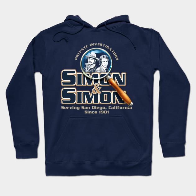 Simon and Simon Private Investigators Hoodie by Alema Art